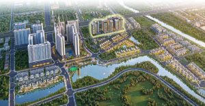 Toàn cảnh dự án Gladia Heights Khang Điền nhìn từ trên cao